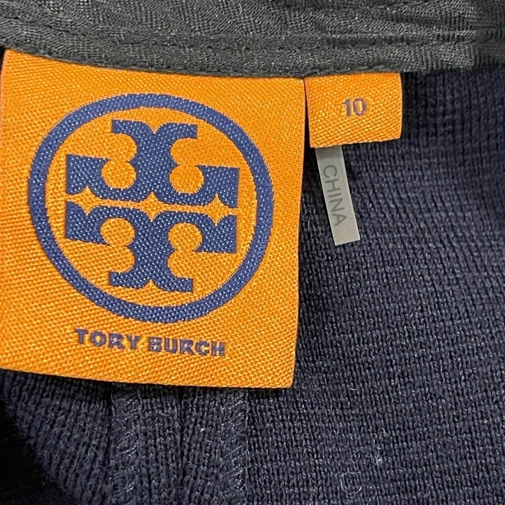 Tory Burch Wool Knit Pants Navy Blue Size 10